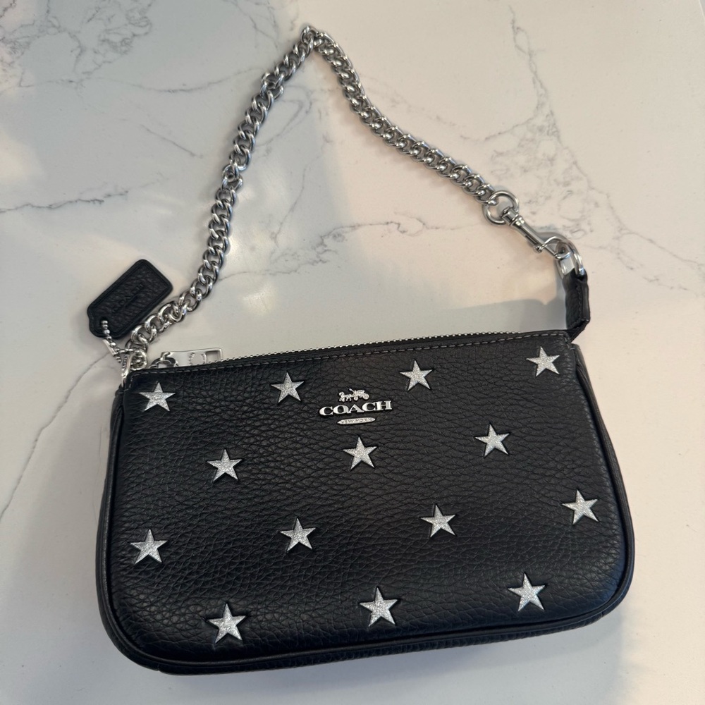 Coach Black and Silver Star-Studded Women's Bag